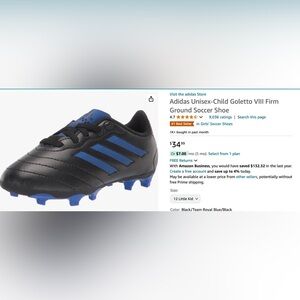ADIDAS unisex soccer cleat